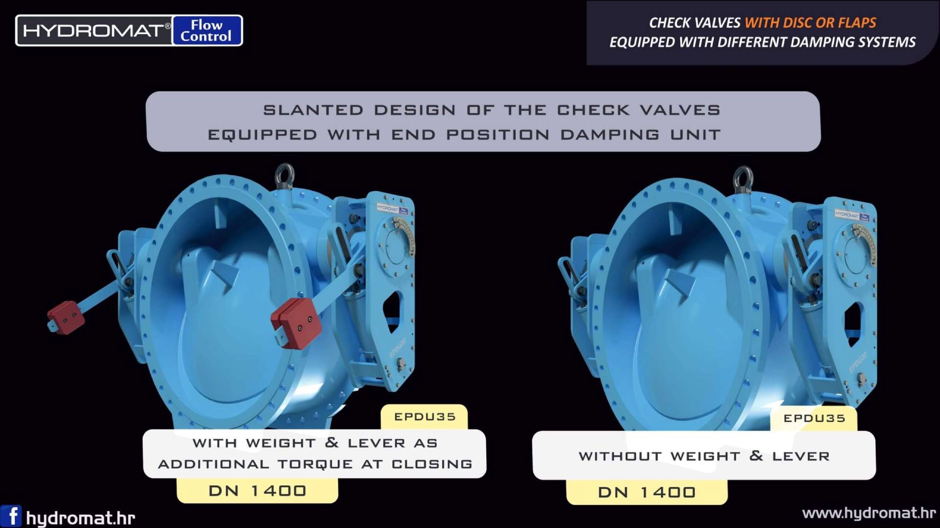 hydromat's check valves with flaps and disk